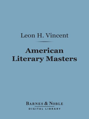 cover image of American Literary Masters (Barnes & Noble Digital Library)